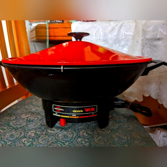 Kitchen Vintage West Bend Electric Wok Poshmark